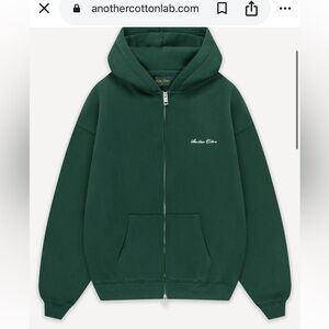 New Another Cotton Lab Hoodie/zip up green oversized